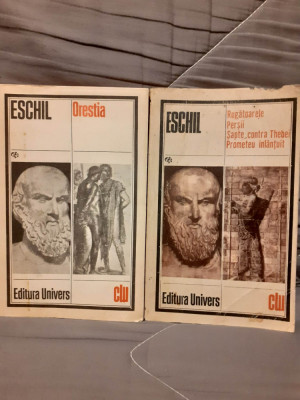 ORESTIA/RUGATOARELE/PERSII/SAPTE CONTRA TEBEI/PROMETEU INLANTUIT-ESCHIL (2 VOL) foto