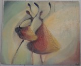 Cumpara ieftin Tablou artă contemporană, Ana-Maria Hanganu, u/p, semnat, artist profesionist, Abstract, Ulei