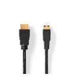 Cablu mini HDMI - HDMI 3m High Speed 4K 30Hz 10.2Gbps cu Ethernet, Nedis