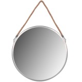 Oglindă rotundă 40CM silver KLMH-0410S-1