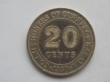 20 CENTS 1950 MALAYA