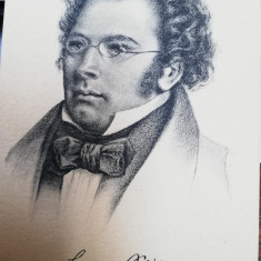 Carte postala Franz Schubert, necirculata, ed.Stengel. litografie, perfecta