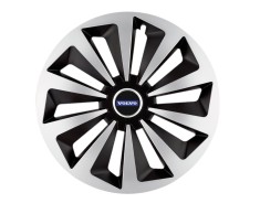 Set 4 capace roti Fox Gri-Negru R15 pentru gama auto Volvo