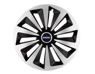 Set 4 capace roti Fox Gri-Negru R15 pentru gama auto Volvo foto