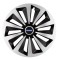 Set 4 capace roti Fox Gri-Negru R15 pentru gama auto Volvo