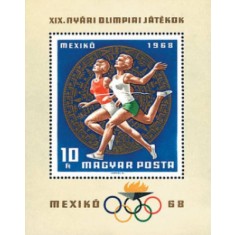 Ungaria 1968 - Jocurile Olimpice Mexic, colita neuzata