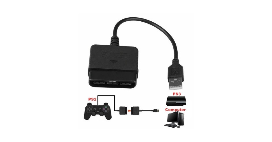 Adaptor convertor PlayStation 3 PS2/PS3, controler PS2 la PS3 mufa USB ...