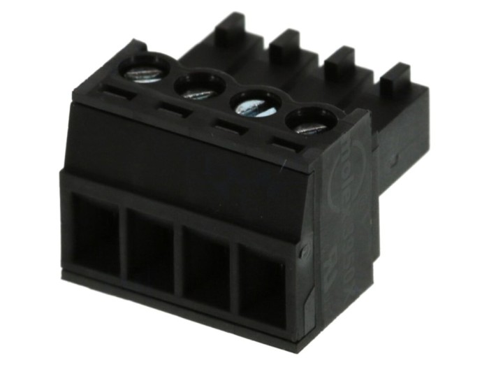 Conector mamă drept, 4 pini