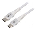 Cablu USB 2.0 USB C 3m alb, Goobay