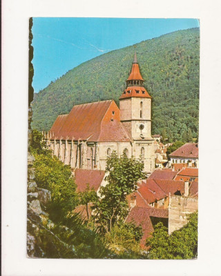 RF20 -Carte Postala- Brasov, Biserica Neagra, circulata 1970 foto