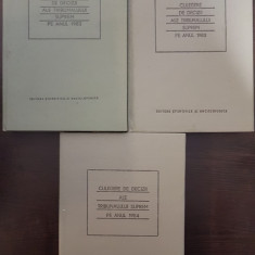 CULEGERE DE DECIZII ALE TRIBUNALULUI SUPREM 1982, 1983, 1984 (3 VOLUME)