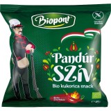 Porumb Expandat cu Hot Paprika Fara Gluten Bio 45 grame Biopont