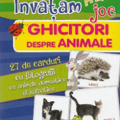 Invatam prin joc - Ghicitori despre animale - 27 de carduri