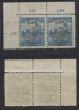 Emisiunea Cluj 1919 timbru Seceratori 25 BANI eroare BAN I &icirc;n pereche cu timbru normal MNH, Istorie, Nestampilat