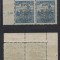 Emisiunea Cluj 1919 timbru Seceratori 25 BANI eroare BAN I &icirc;n pereche cu timbru normal MNH