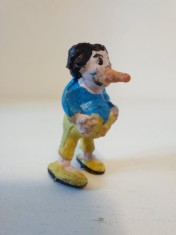 Figurina romaneasca veche anii 80 personaj desene animate Max and Moritz, cauciuc 4cm