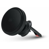 Suport auto 3mk Car MagCharger&trade; wireless MagSafe fixare in grila de ventilare+ incarcator auto 15W Negru