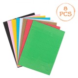 Set H&acirc;rtie Ondulată, 8 Bucăți, Multicolor, 35x25cm, 160gsm
