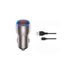 Incarcator auto SMART Quick charge USB QC3.0 36W + cablu Micro USB Cod: XO-CC52B Automotive TrustedCars