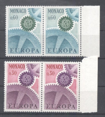 Monaco 1967 Europa CEPT x 2 MNH AC.321 foto