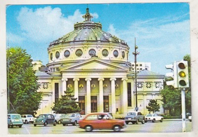 bnk cp Bucuresti - Ateneul Roman - circulata - marca fixa - cod 176/70 foto