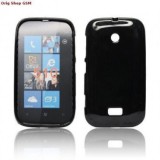Husa Silicon Neagra Nokia Lumia 510 - Protectie Flexibila, Anti-soc