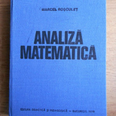 Marcel Roșculeț - Analiză matematică