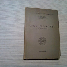 Ghidul Excursiilor - Dobrogea - Mircea Ilie - 1961, 84 p.+ 3 tabele + harta