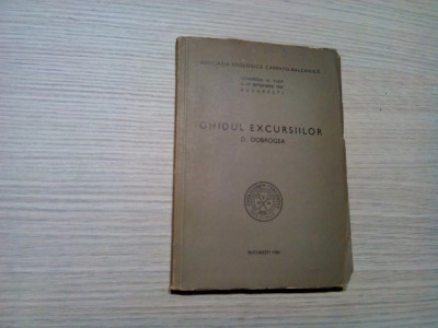 Ghidul Excursiilor - Dobrogea - Mircea Ilie - 1961, 84 p.+ 3 tabele + harta foto