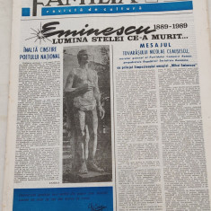 FAMILIA - revistă de cultură (iunie 1989) Nr. 6 - Centenar Mihai Eminescu