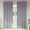 vidaXL Perdele cu perdele 2 pcs Gri deschis 225x140cm Poliester 4107345
