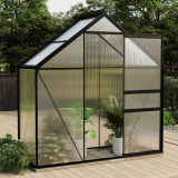 vidaXL Seră, antracit, 1,33 m&sup2;, aluminiu 312064