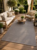 Cumpara ieftin Covor Iuta Jeans 19242-M91, Marime 50 x 80 cm, Maro, Inaltime Fir Tesatura plata, Antialergic, Polipropilena, Bucatarie, Hol, Balcon