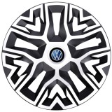 Cumpara ieftin Set 4 Capace Roti 15 &quot; Best Alb-Negru, Compatibile Cu Volkswagen