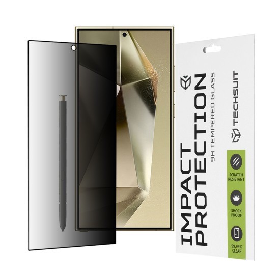 Folie pentru Samsung Galaxy S24 Ultra - Techsuit 111D Privacy Full&nbsp;Glue - Black