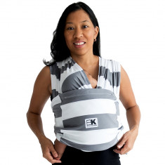 Sistem Purtare Baby K&amp;#039;tan Baby Carrier Print - Charcoal Stripe - Marimea XS foto