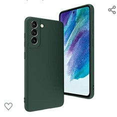Huse silicon antisoc cu microfibra in interior Samsung S21Fe Verde Smarald