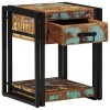 VidaXL Dulap de noapte Multicolour 40 x 40 x 50 cm Lemn masiv reciclat 4016702
