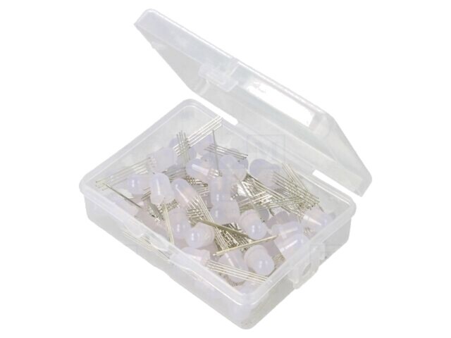 LED-uri RGB THT 8mm 50buc 3-15V OPTOSUPPLY OKLEDT8050TAW &icirc;n cutie plastic
