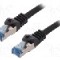 Cablu patch cord, Cat 6a, lungime 250mm, S/FTP, LOGILINK - CQ4013S