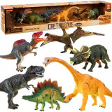 Dinozauri, Set figurine articulate, 6pcs, Multicolor