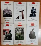 6 vol. Graham Greene (Ministerul groazei, Al zecelea om, Patria m-a facut om, Comediantii Sfarsitul unei iubiri, La drum cu matusa-mea) Polirom Top10+