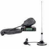 Pachet Statie radio UHF PNI Escort HP 446, 199 canale si Antena PNI UF400 cu magnet