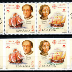 Romania 2005, LP 1691+ a, 50 ani EUROPA, serie dant + nedant, MNH! LP 40,00 lei