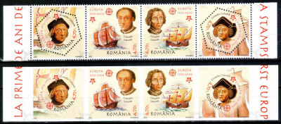 Romania 2005, LP 1691+ a, 50 ani EUROPA, serie dant + nedant, MNH! LP 40,00 lei foto