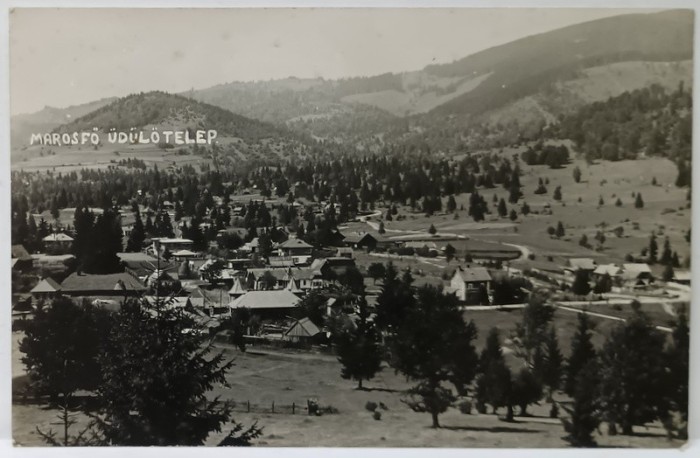 IZVORUL MURESULUI , VEDERE DE ANSAMBLU , CARTE POSTALA ILUSTRATA , 1943