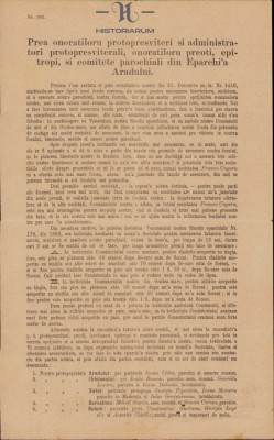 HST 97S Circulara mitropolit Ioan Metianu 1887 constituire fond banesc foto