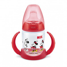 Biberon cu cioc si manere 150 ml Nuk First Choice Minnie Mouse 215261, Rosu foto