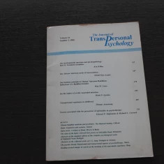 The Journal of Transpersonal Psychology Vol 16 no 2 Transpersonal Institute 1984