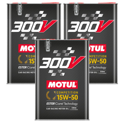 Set 3 Buc Ulei Motor Motul 300V Competition Ester Core&amp;reg; Technology 15W-50 5L 110861 foto